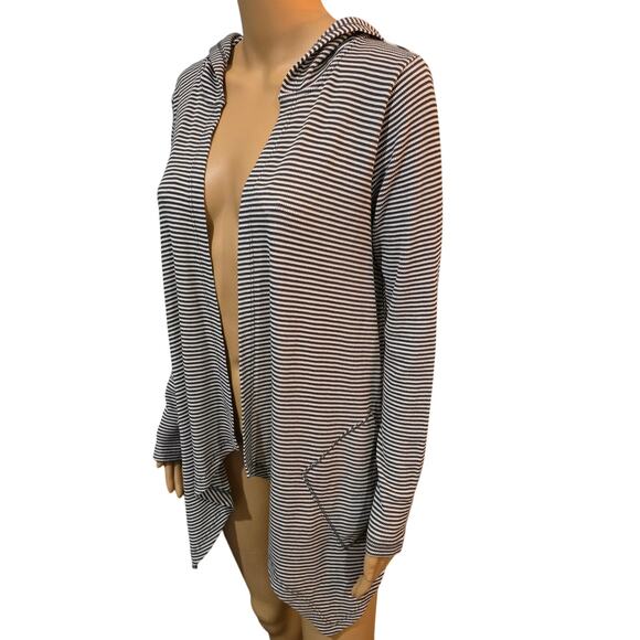 AJ Andrea Jovine open front cardigan with pockets Small NWOT - Picture 2 of 5